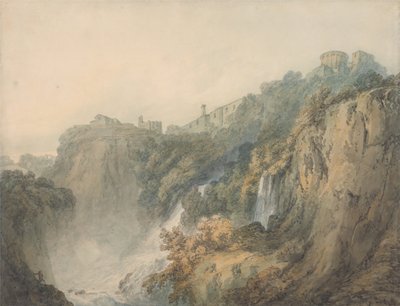 Tivoli con il Tempio della Sibilla e le cascate da Joseph Mallord William Turner